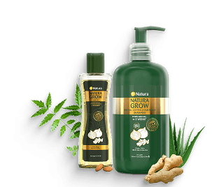Natura Grow Hair Oil & Hair Density Shampoo